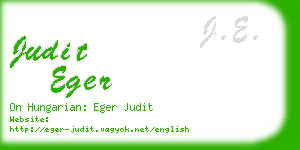judit eger business card
